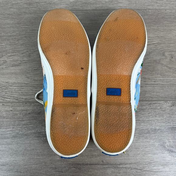 Keds x Rifle Paper Company Blue Lively Floral Sneakers Sz.9 - Picture 12 of 12